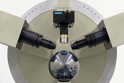 Microspot measurement on Si-sphere